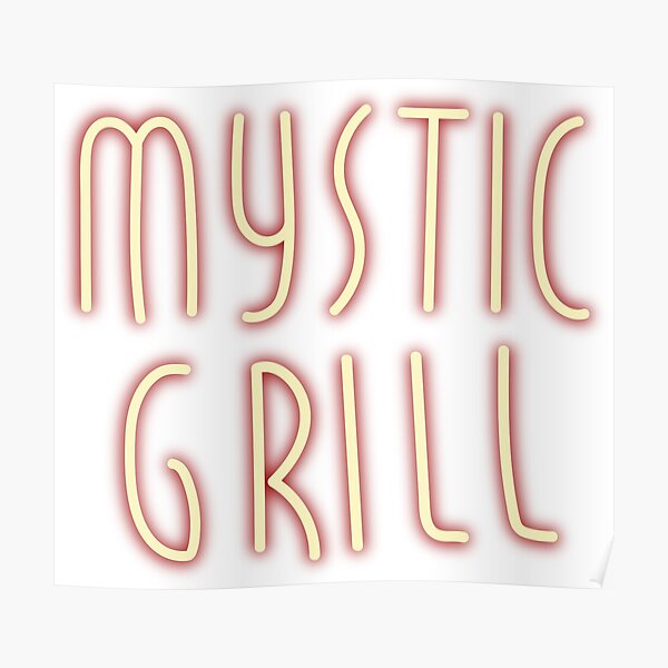 Mystic Grill Neon Sign Poster RB2904product Offical Vampire Diaries Merch
