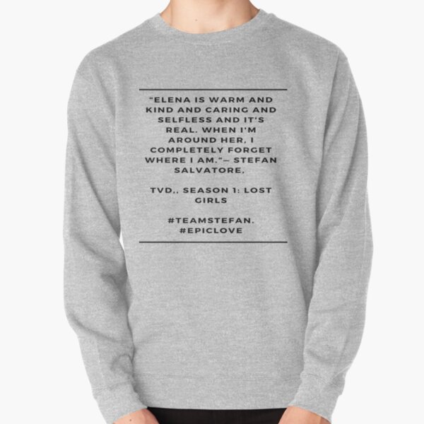 TVD.  STEFAN AND ELENA Pullover Sweatshirt RB2904product Offical Vampire Diaries Merch