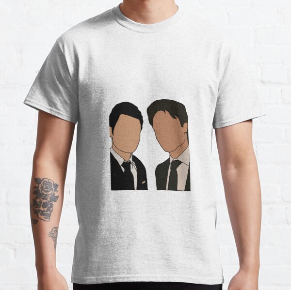 Stefan and Damon in suits  Classic T-Shirt RB2904product Offical Vampire Diaries Merch