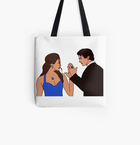 Damon and Elena All Over Print Tote Bag RB2904product Offical Vampire Diaries Merch
