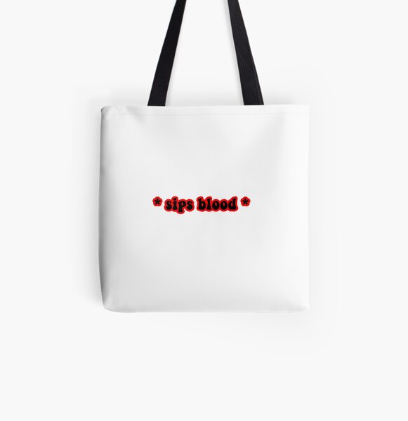 * sips blood * design All Over Print Tote Bag RB2904product Offical Vampire Diaries Merch