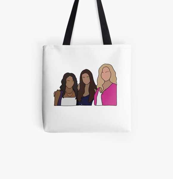 Bonnie, Elena & Caroline All Over Print Tote Bag RB2904product Offical Vampire Diaries Merch