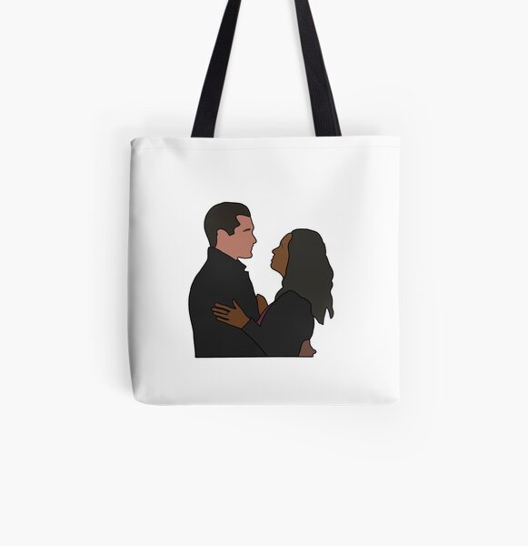 Bonnie and Enzo All Over Print Tote Bag RB2904product Offical Vampire Diaries Merch