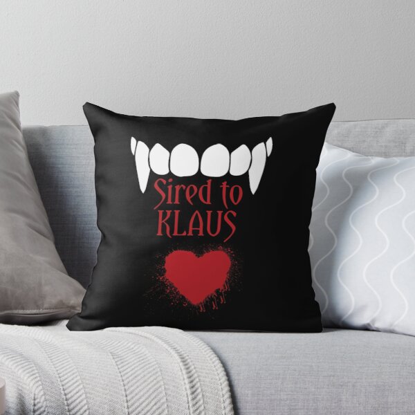 I'm sired to Klaus! Throw Pillow RB2904product Offical Vampire Diaries Merch