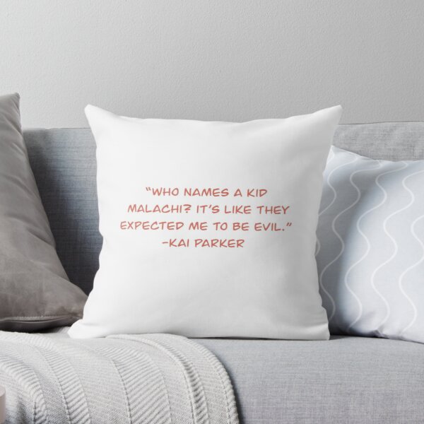 Kai Parker Quote Throw Pillow RB2904product Offical Vampire Diaries Merch