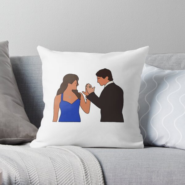 Elena and Damon Throw Pillow RB2904product Offical Vampire Diaries Merch