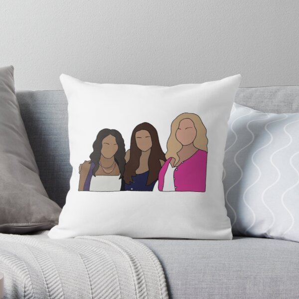 Bonnie, Elena & Caroline Throw Pillow RB2904product Offical Vampire Diaries Merch