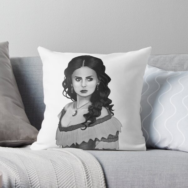 Katherine Pierce Drawing Throw Pillow RB2904product Offical Vampire Diaries Merch