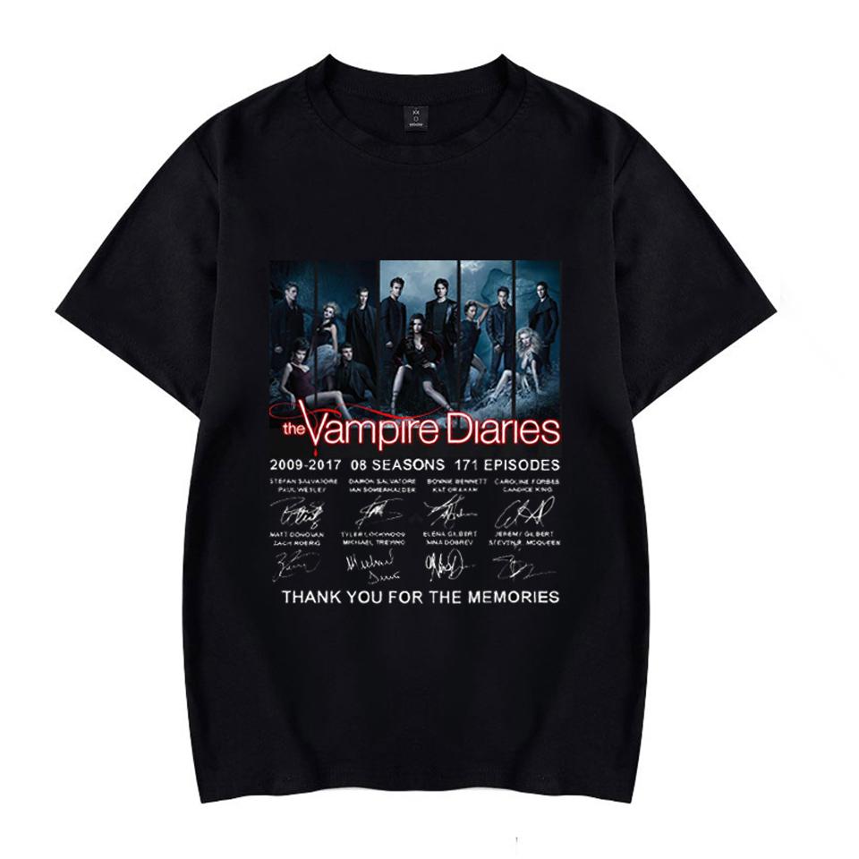 Collector's edition - Tee-shirt with actors' signatures VPD0109 Black / XS Official Vampire Diaries Merch