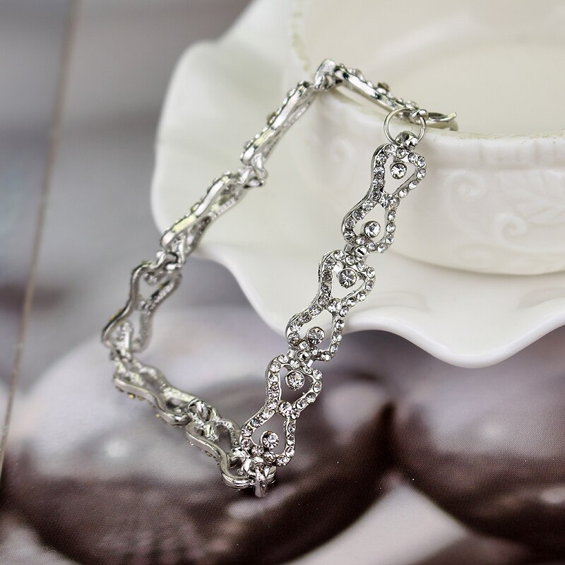 The Vampire Diaries Charm Bracelet Shiny Rhinestones Bow Chain Bangle Bracelets a Bracelet for Women Jewelry 5 - Vampire Diaries Merch