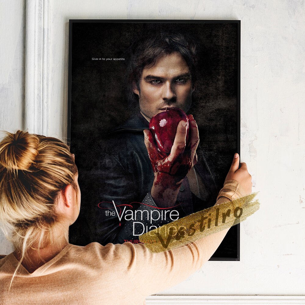 Elena & Damon  Vampire diaries poster, Vampire diaries, Movie