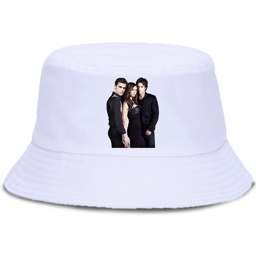 Vampire Diaries Hats & Caps - Panama Bucket Hip Hop Summer Fishing